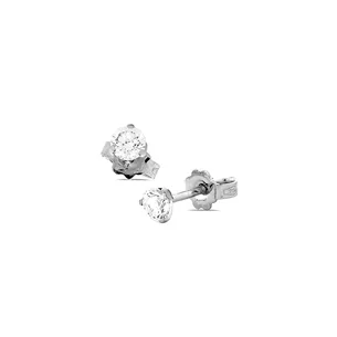 Boucles d'Oreilles Diamantsen Or blanc 