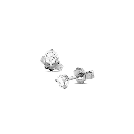 Boucles d'Oreilles Diamantsen Or blanc 
