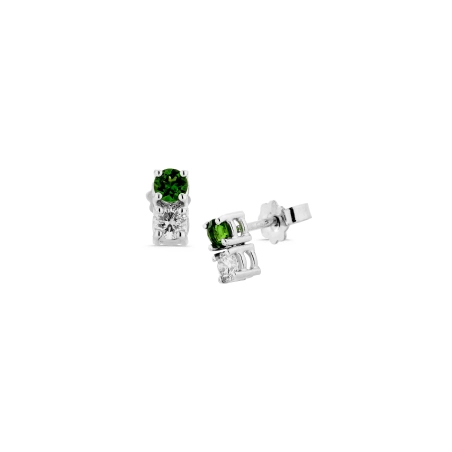 Boucles d'Oreilles Pierres Fines et Diamants