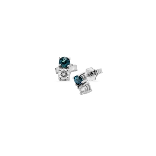 Boucles d'Oreilles Pierres Fines et Diamants