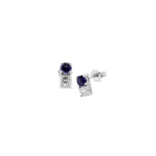 Boucles d'Oreilles Pierres Fines et Diamants 2