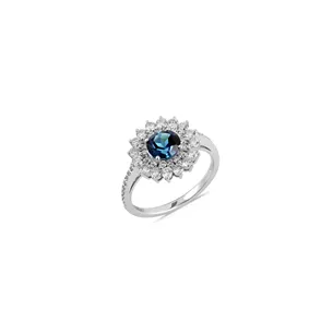 Bague Collection NAMIBIA avec Tourmaline de Namibie 1,02 carat et pavage Diamants