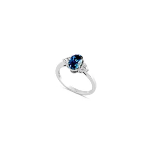 Bague Collection NAMIBIA avec Tourmaline de Namibie 1,11 carat et 6 Diamants