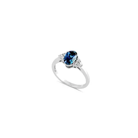 Bague Collection NAMIBIA avec Tourmaline de Namibie 1,11 carat et 6 Diamants