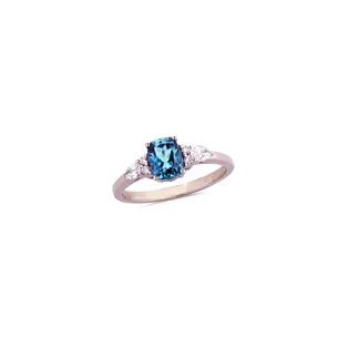 Bague Collection NAMIBIA avec Tourmaline de Namibie 0,86 carat et 2 Diamants