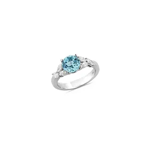 Bague Collection NAMIBIA avec Tourmaline de Namibie 1,90 carat et  6 Diamants
