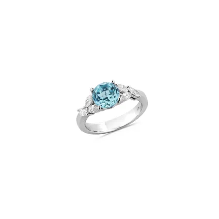 Bague Collection NAMIBIA avec Tourmaline de Namibie 1,90 carat et  6 Diamants