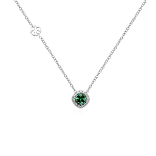 Collier Collection NAMIBIA Tourmaline de Namibie Forme Antique 0.86ct  ed Diamants
