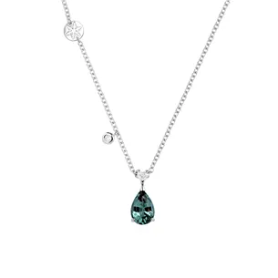 Collier Collection NAMIBIA Tourmaline de Namibie Taille Goutte 1.49ct et Diamant