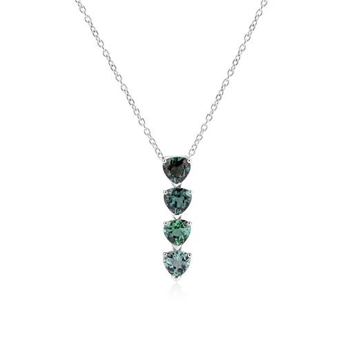 Collier 4 Tourmalines Vertes Dégradées 3.04ct