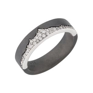 Alliance Pure Titane et Diamants naturels