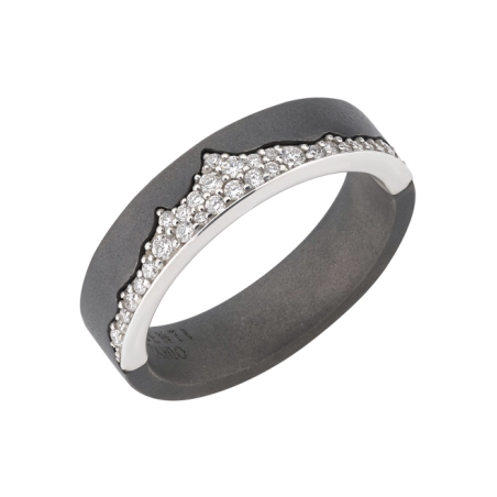 Alliance Pure Titane et Diamants naturels
